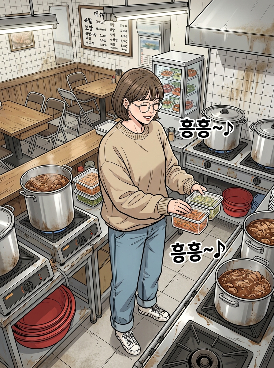 럭키족발의 불행한 일상들 9컷