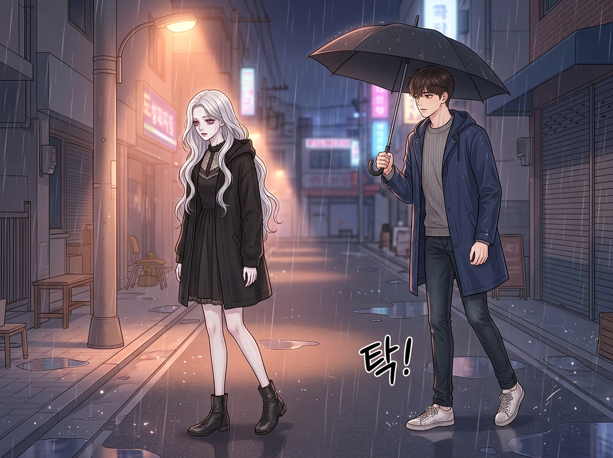 빗소리가 들리는 밤 5컷