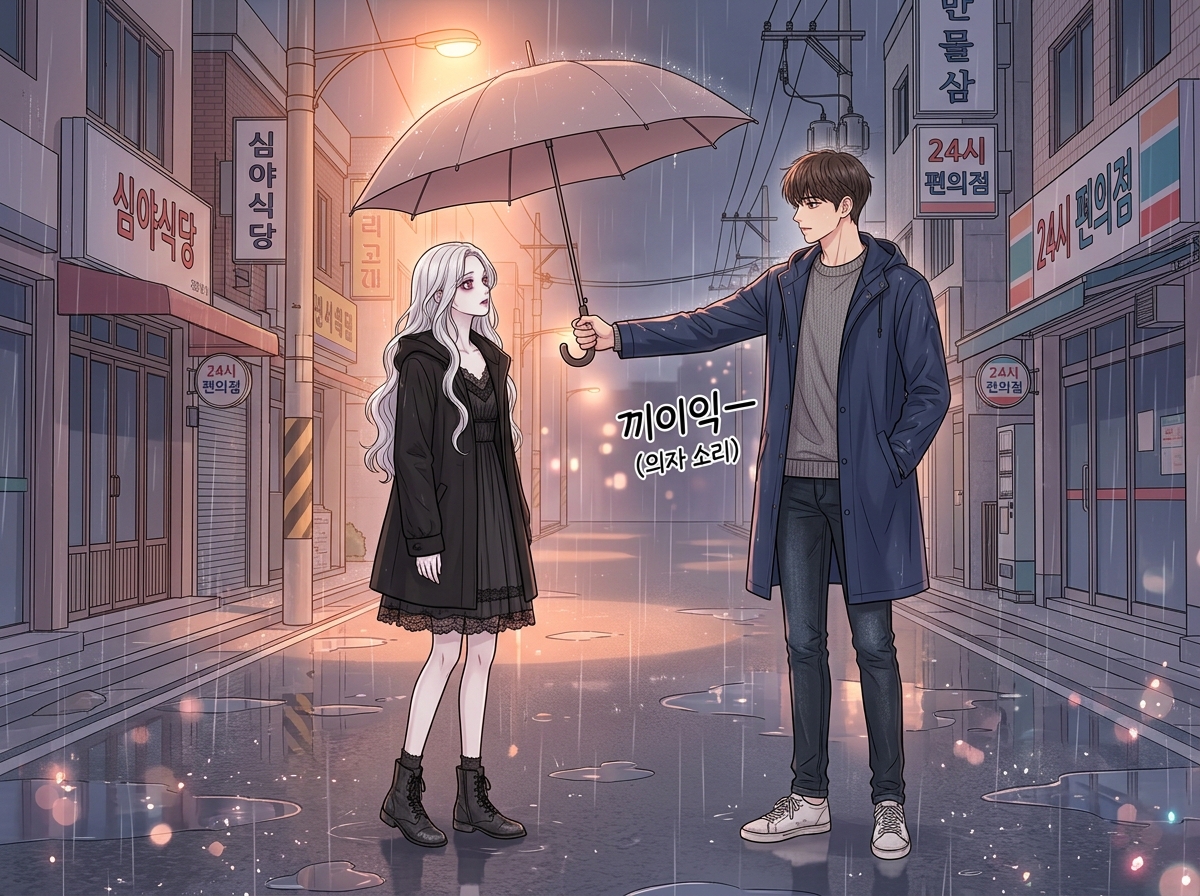빗소리가 들리는 밤 9컷