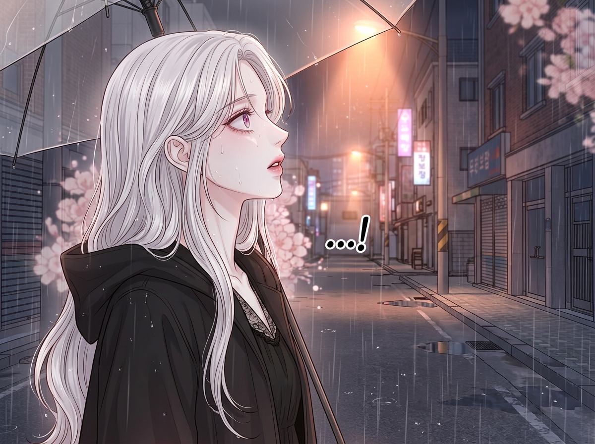 빗소리가 들리는 밤 10컷
