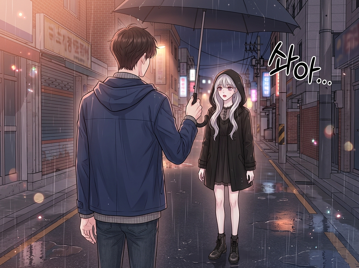 빗소리가 들리는 밤 15컷