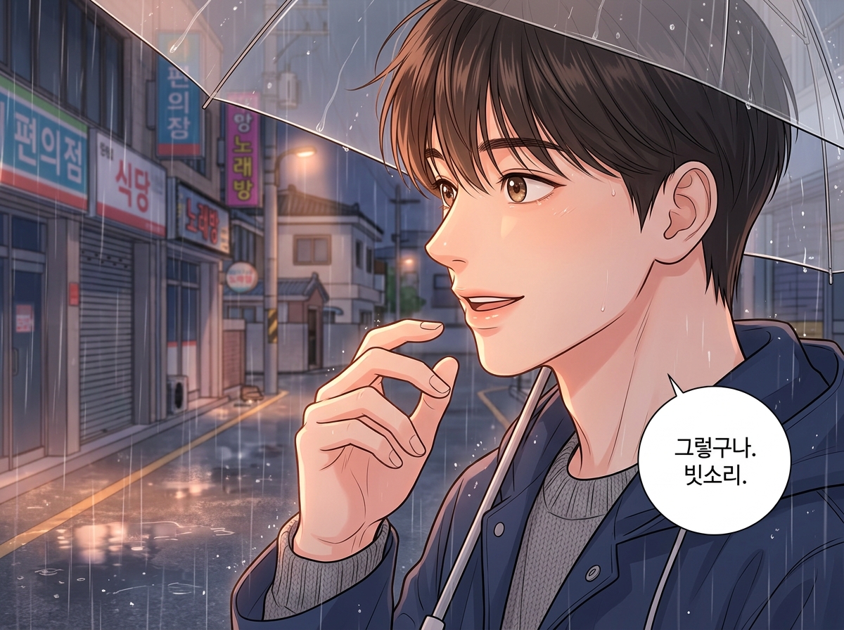 빗소리가 들리는 밤 20컷