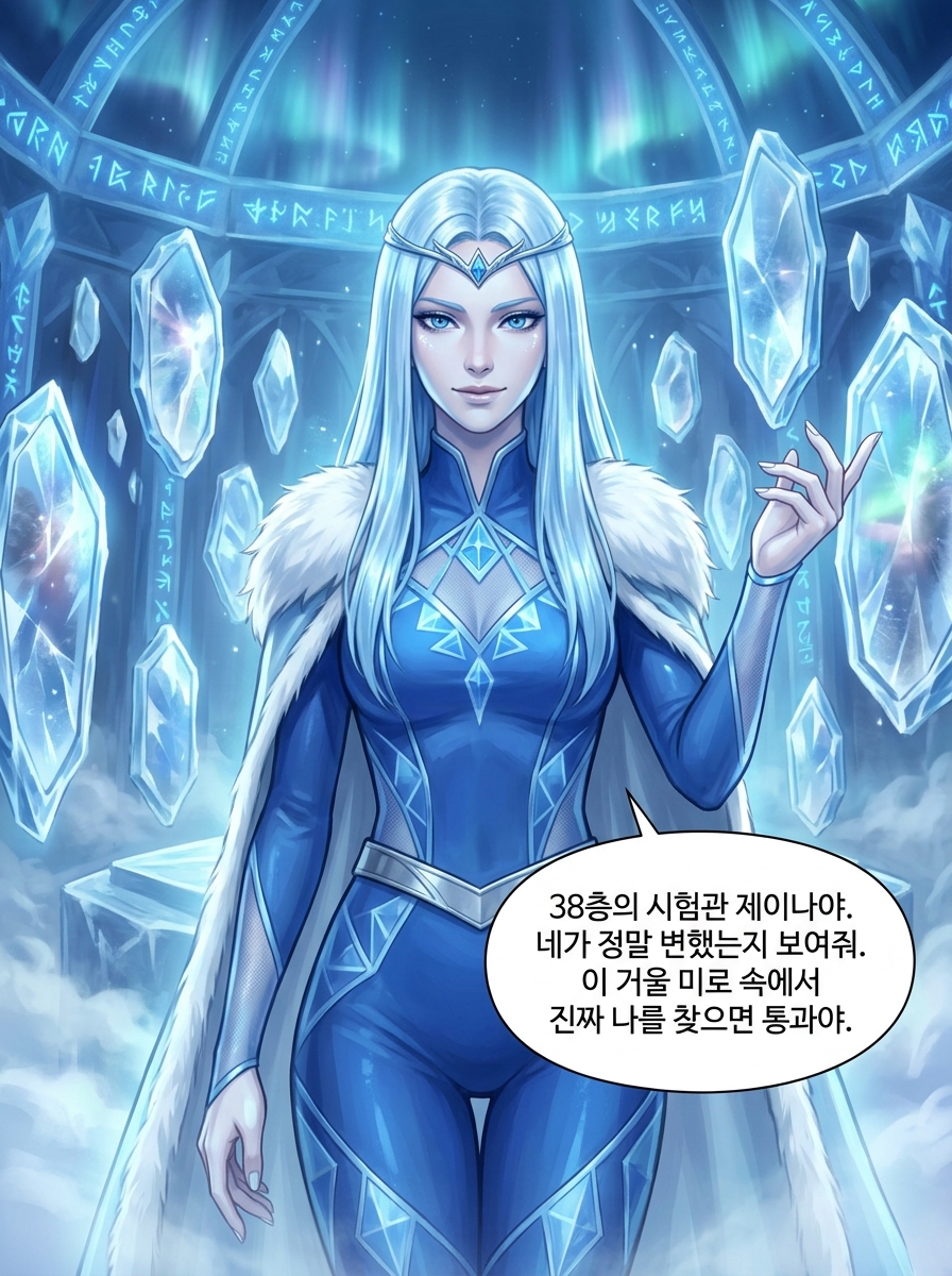 얼음 거울 미로 5컷