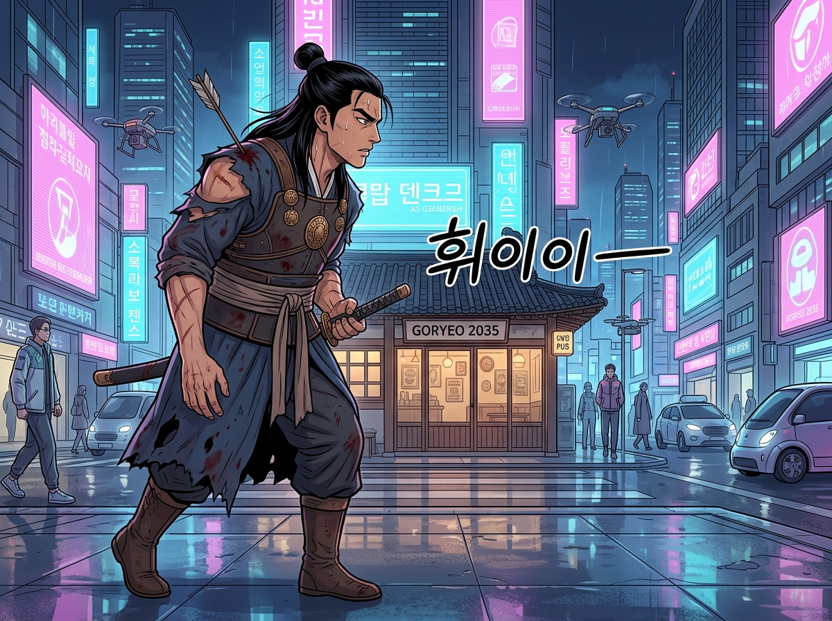 고려무사의 네온시티 생존기 5컷
