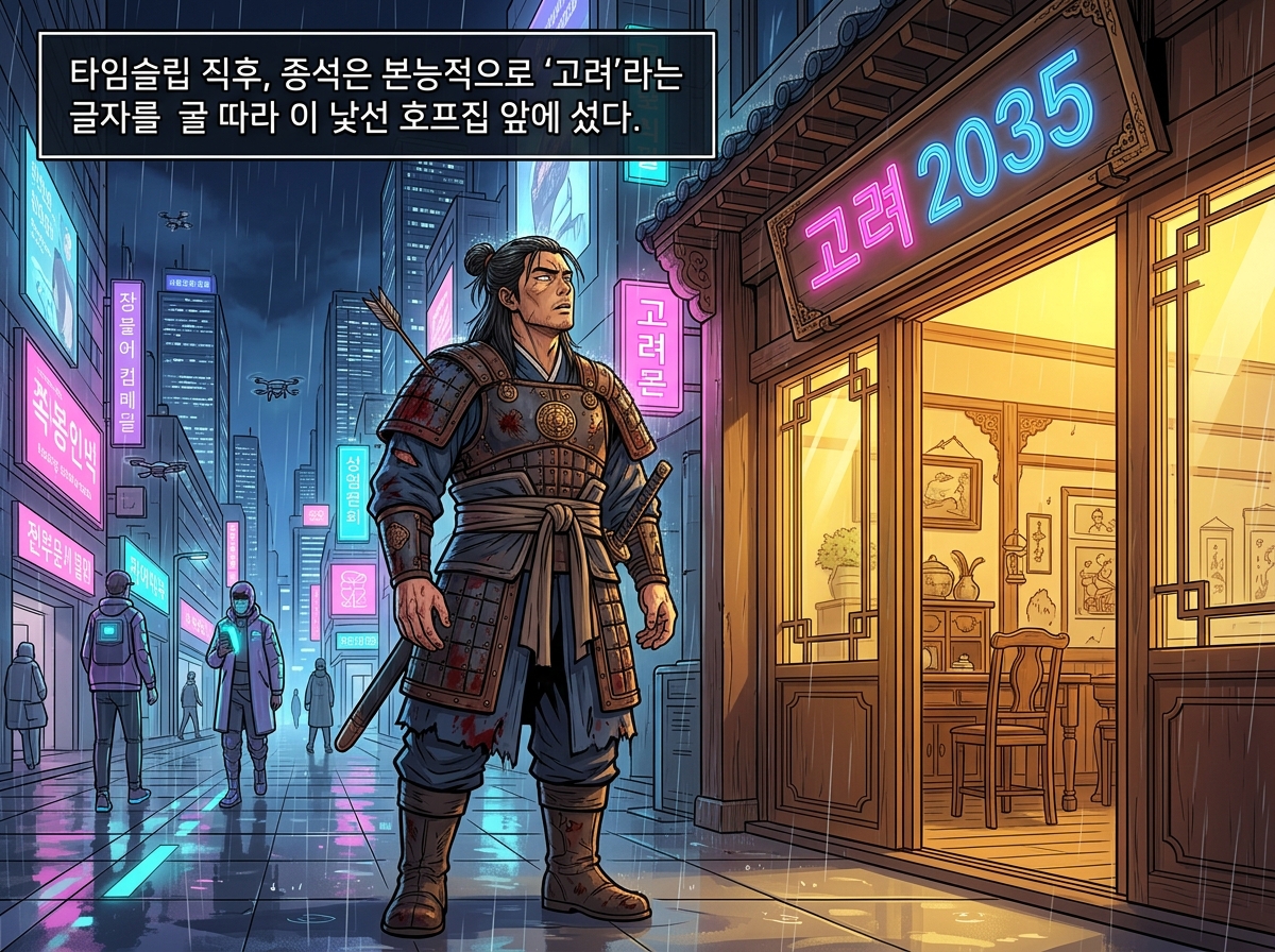 고려무사의 네온시티 생존기 6컷