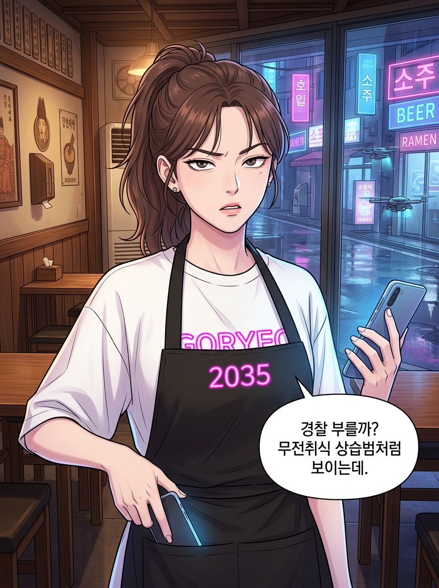 고려무사의 네온시티 생존기 12컷