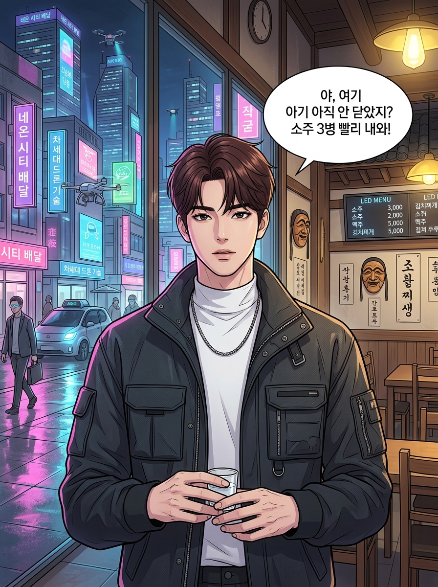 고려무사의 네온시티 생존기 16컷