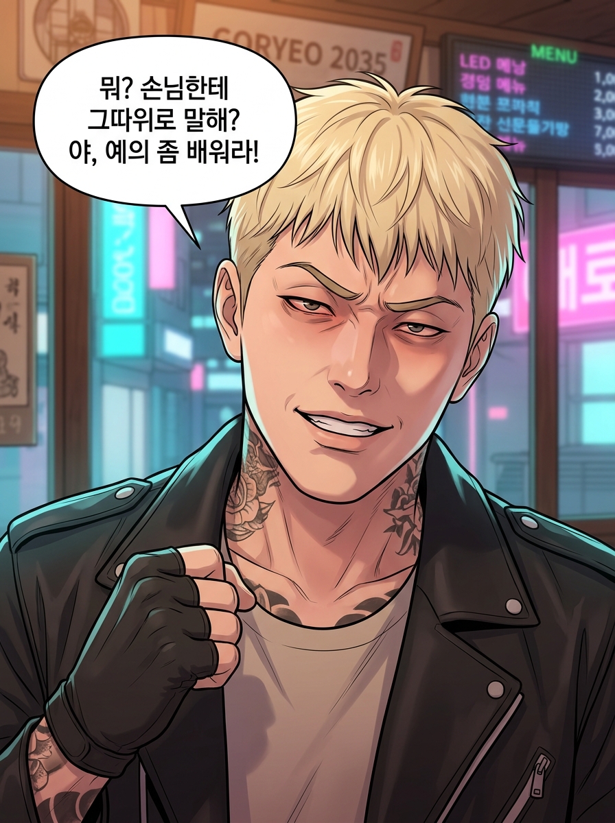 고려무사의 네온시티 생존기 18컷