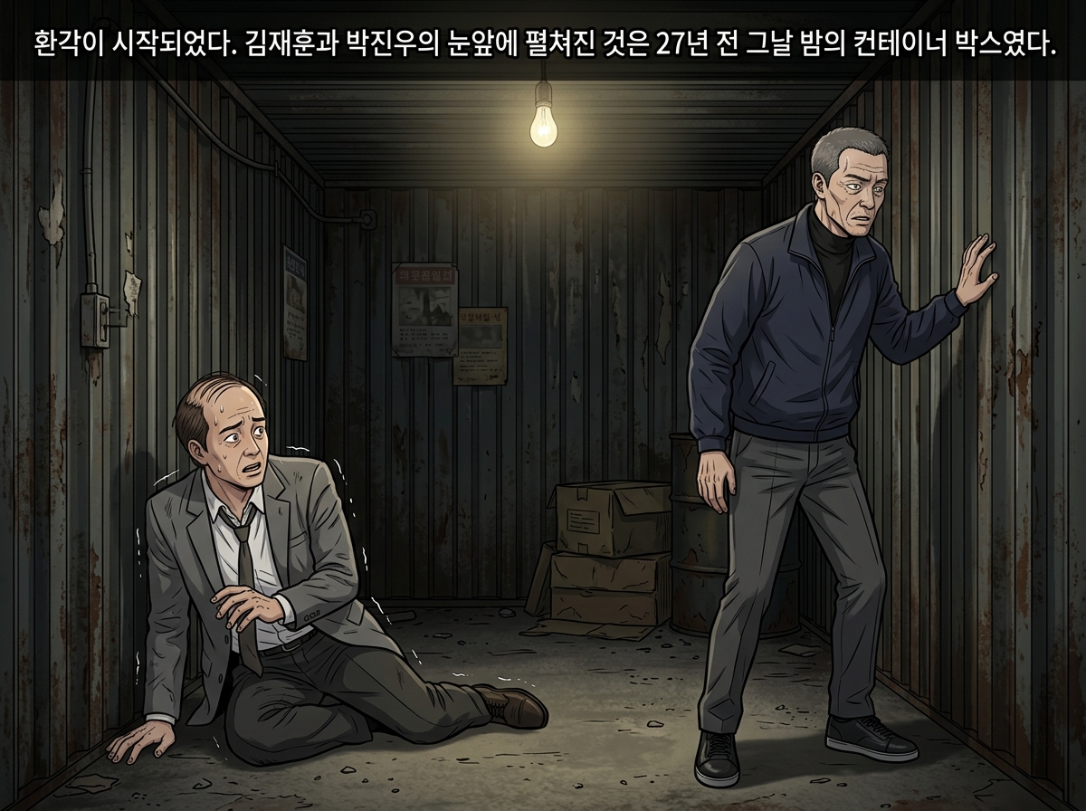 어둠 속의 23개 별 - 심판자들의 귀환 7화: 1999년 컨테이너 박스 - 은폐된 23개의 이름 20컷