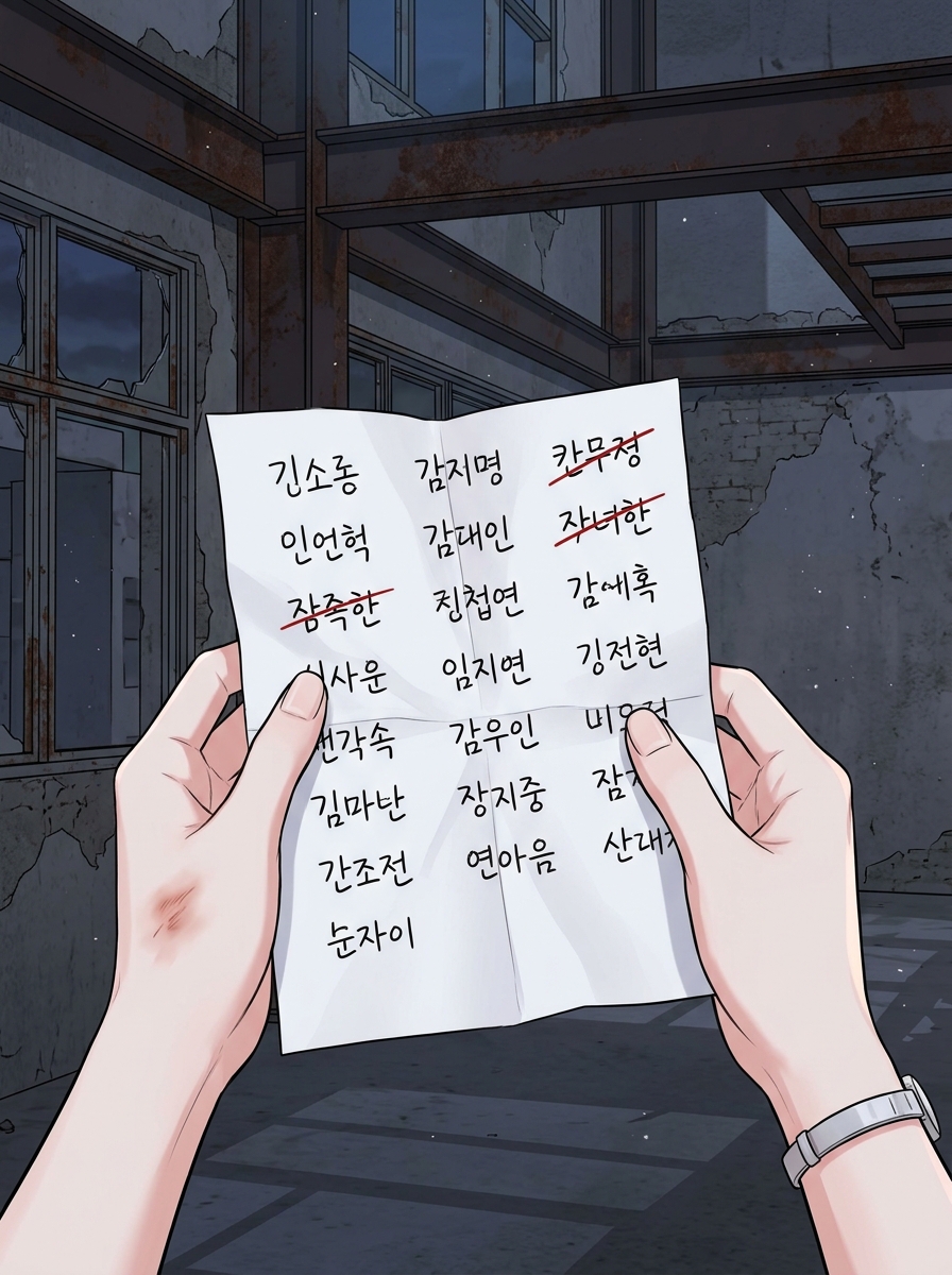 어둠 속의 23개 별 - 심판자들의 귀환 7화: 1999년 컨테이너 박스 - 은폐된 23개의 이름 28컷