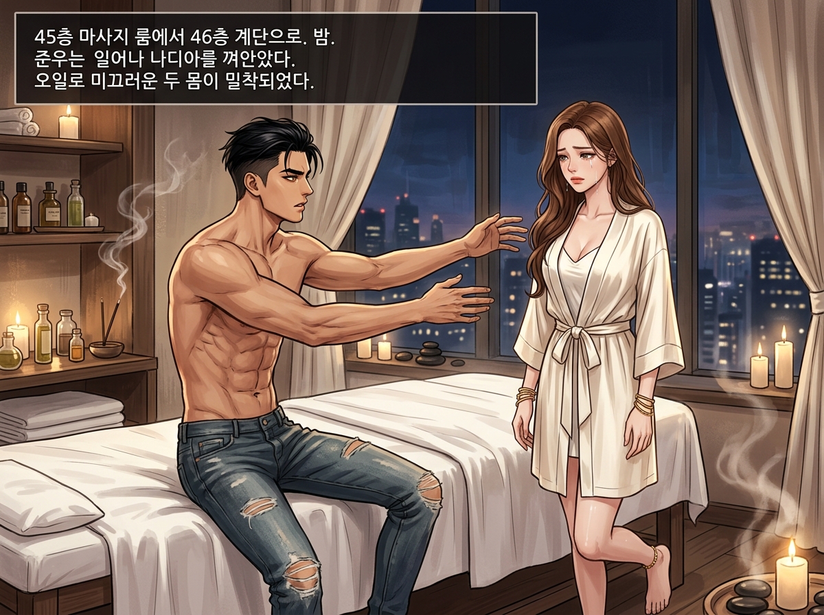 관능의 오일: 인내의 한계 26컷
