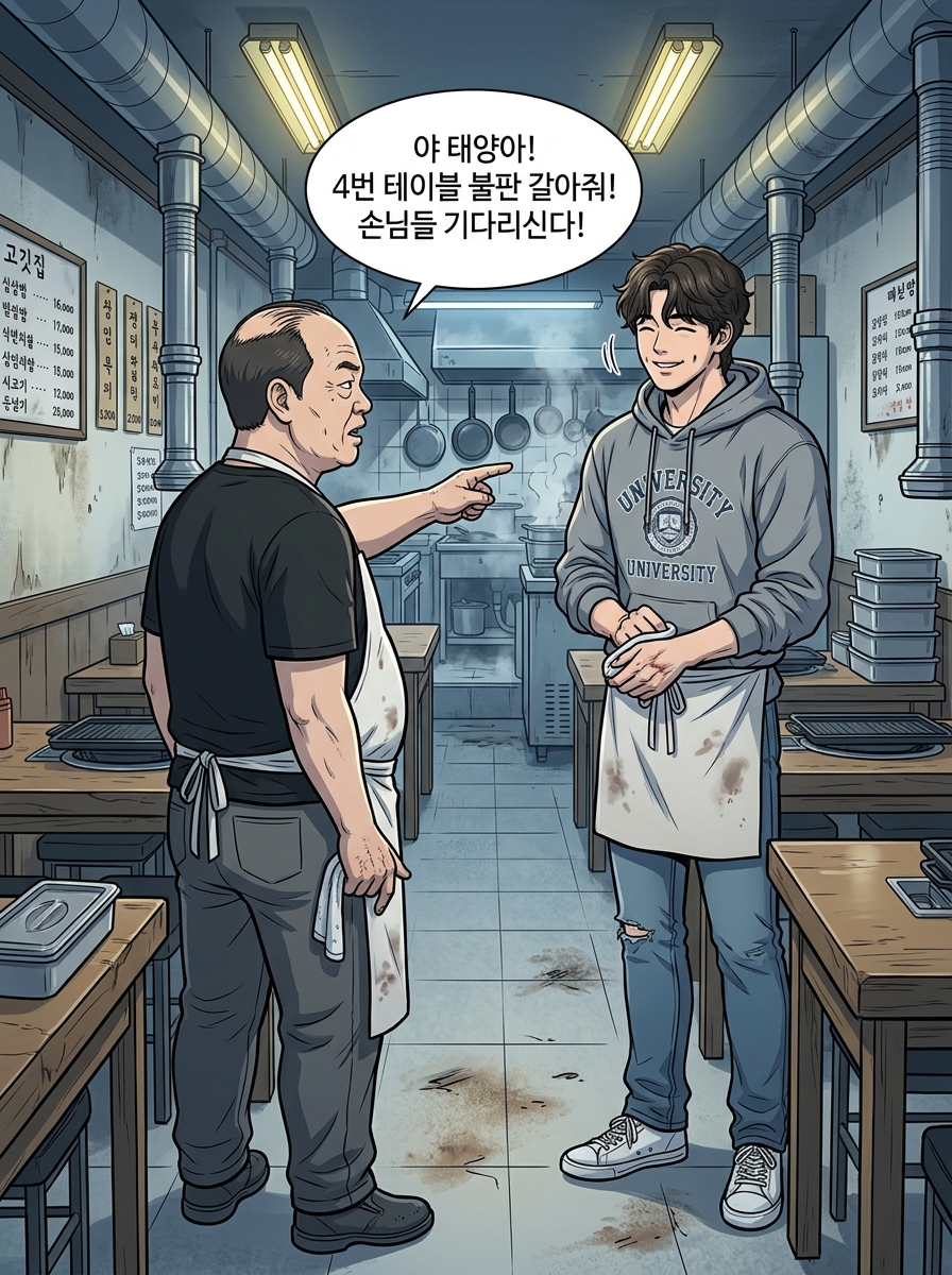 시간의 틈 24화: 0회차 타임라인 - 화상의 기원 4컷