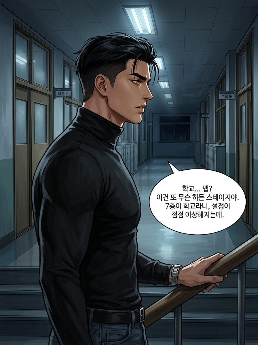 교복 속의 거울 4컷