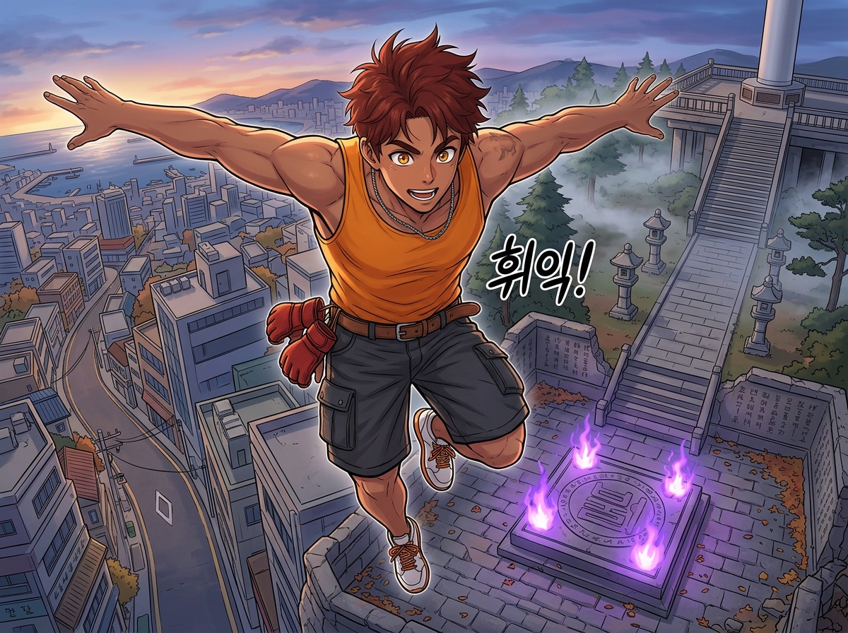 용두산의 보라빛 불꽃 6컷