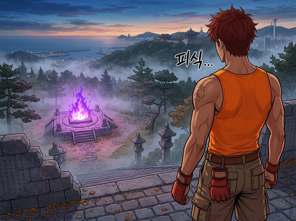 용두산의 보라빛 불꽃 14컷