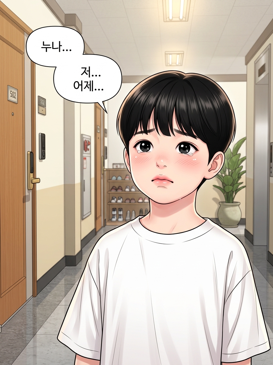 아이의 눈물 4컷