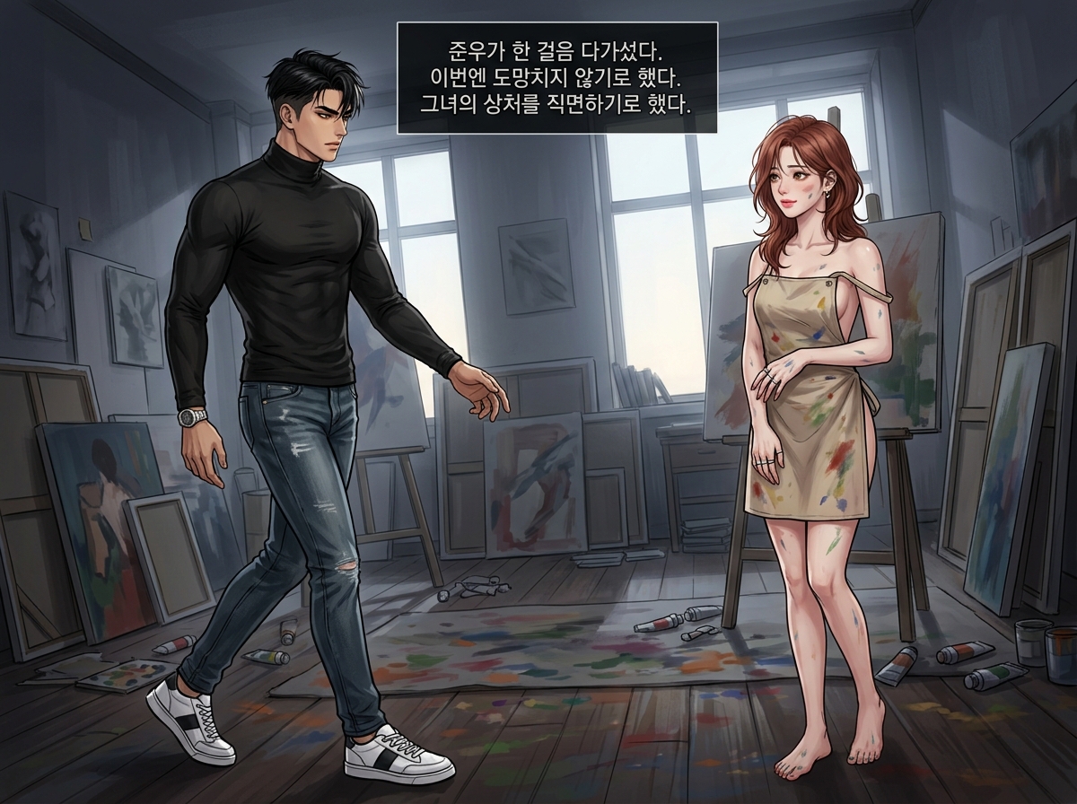 유화 물감 위의 죄책감 18컷