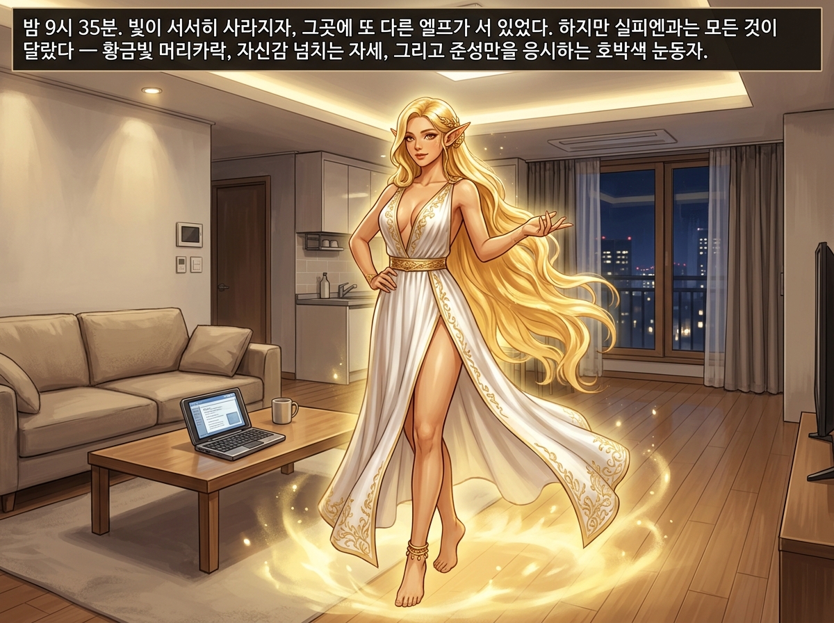 금발 엘프의 각인 9컷