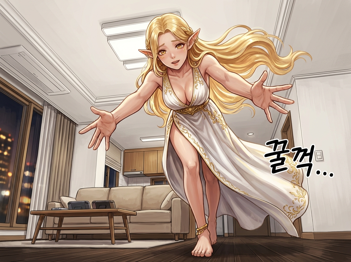 금발 엘프의 각인 12컷