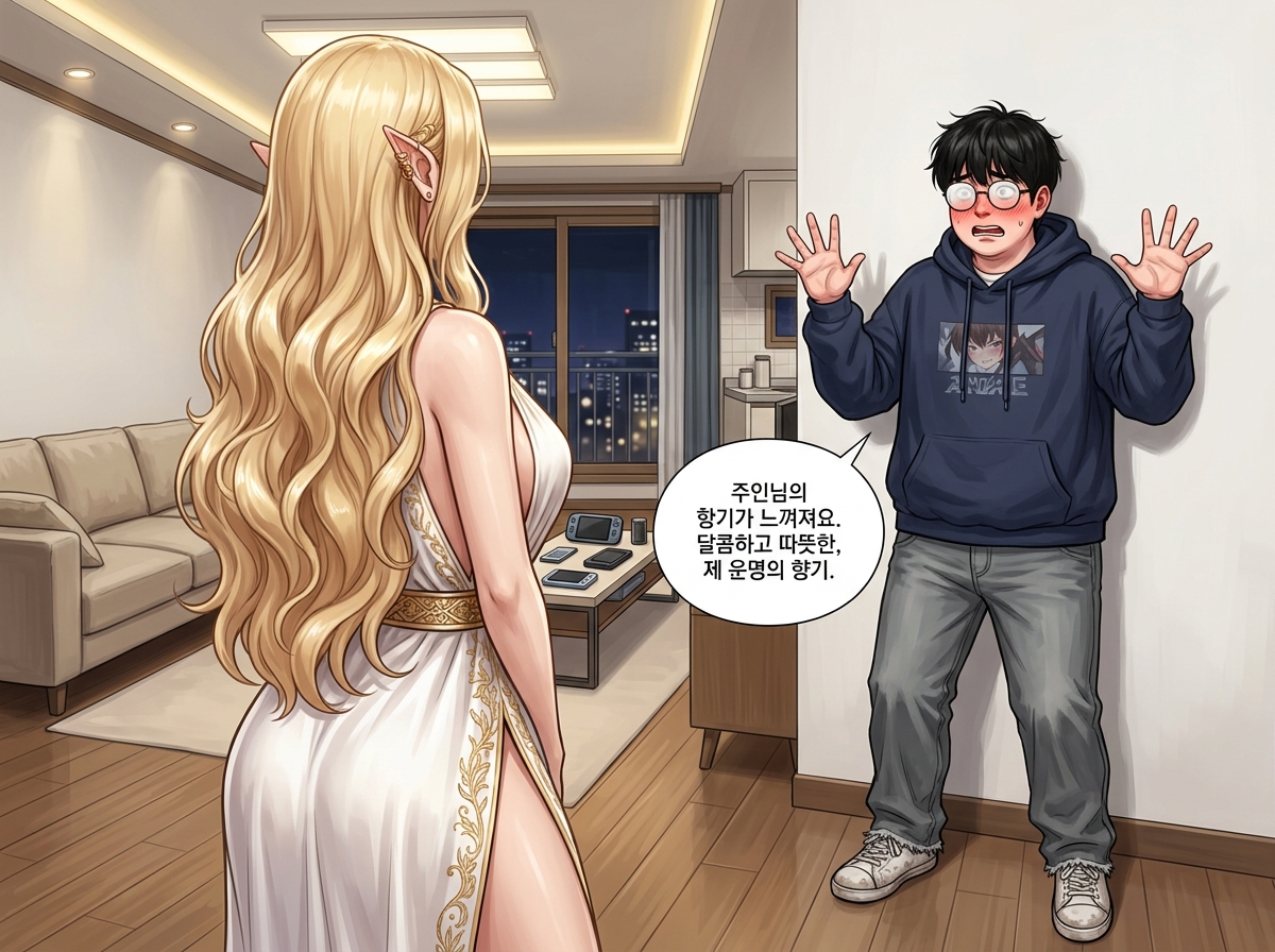 금발 엘프의 각인 14컷