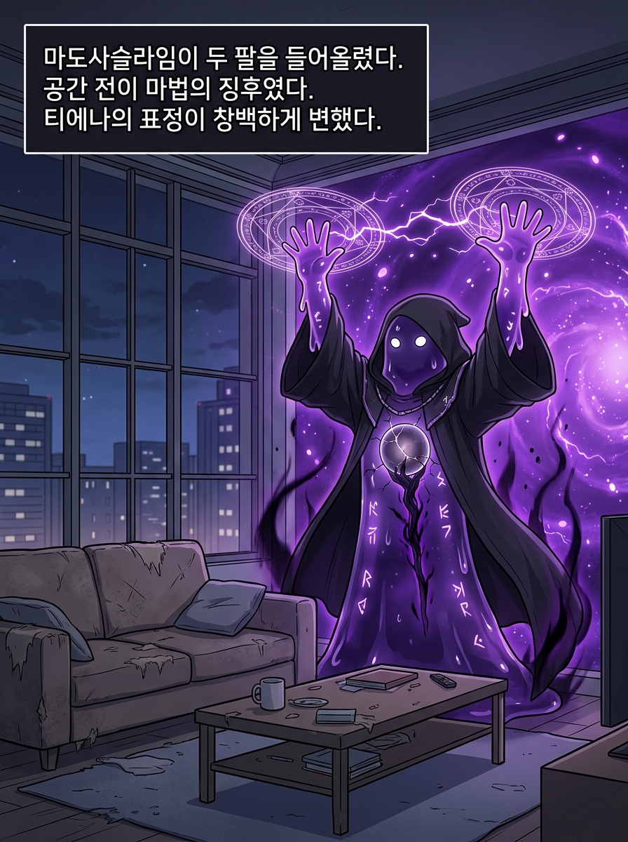 마도사슬라임의 공간 전이 7컷