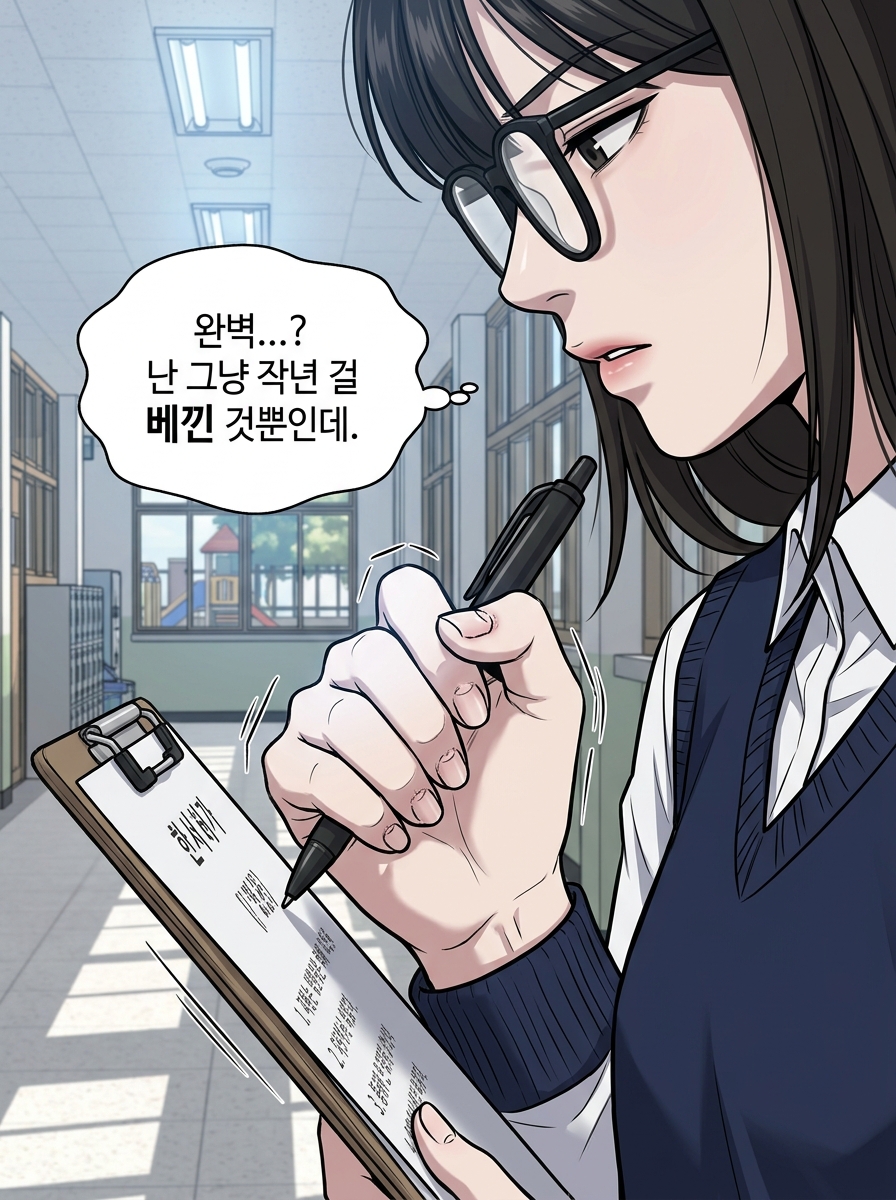 격리된 학교, 살아남은 소녀들 3컷