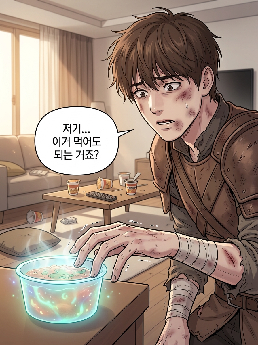 집에서 쉬는 날 7컷