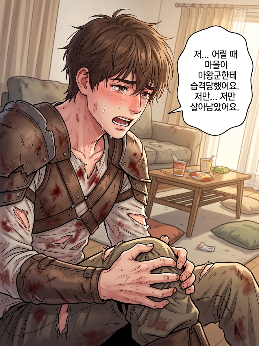 집에서 쉬는 날 14컷
