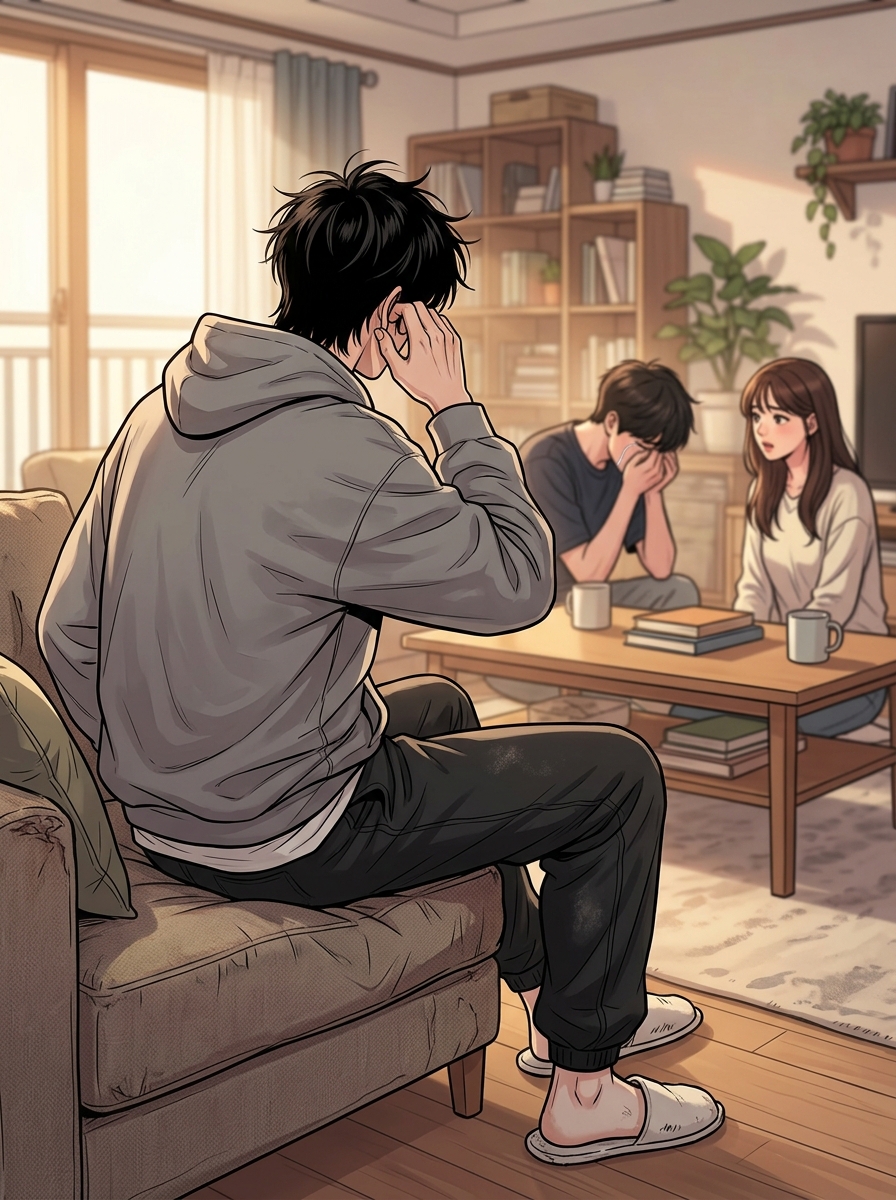 집에서 쉬는 날 21컷