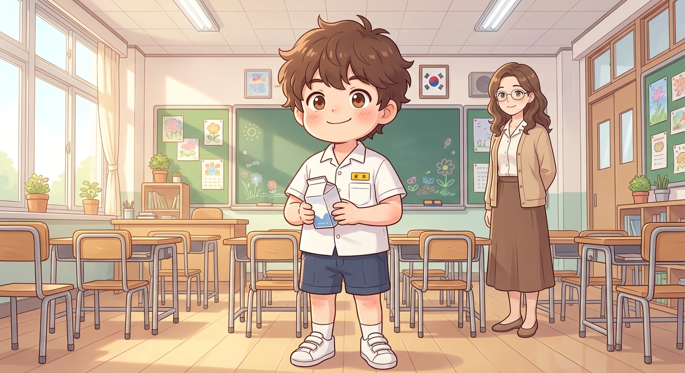 초딩 회장님의 급식 라이프 2화: 우유 급식 시간의 협상가 24컷
