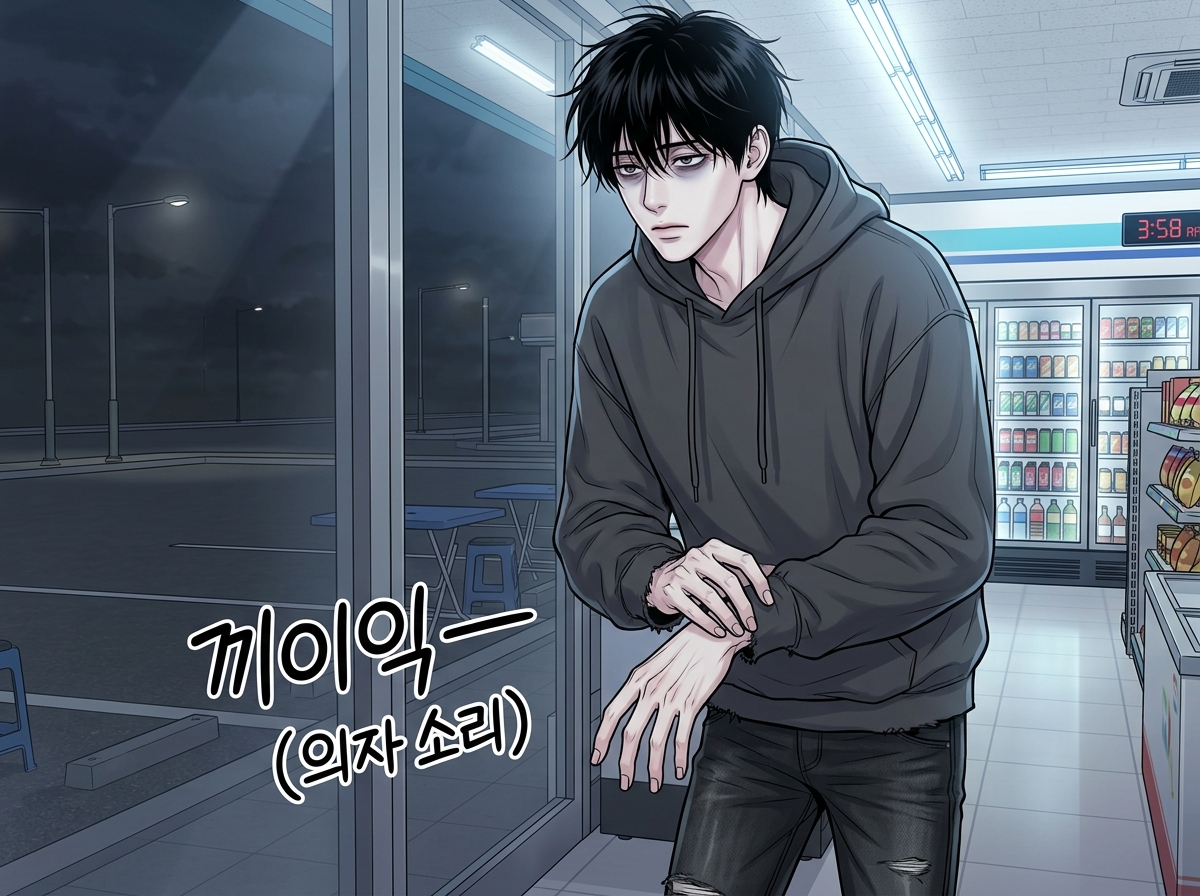 새벽 4시의 두 사람 18컷