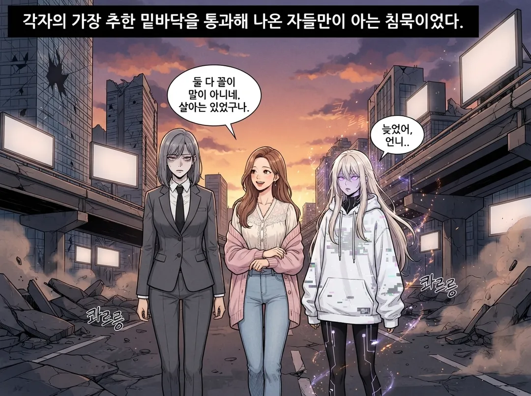 세 여신의 재회, 그리고 새로운 질문 17컷