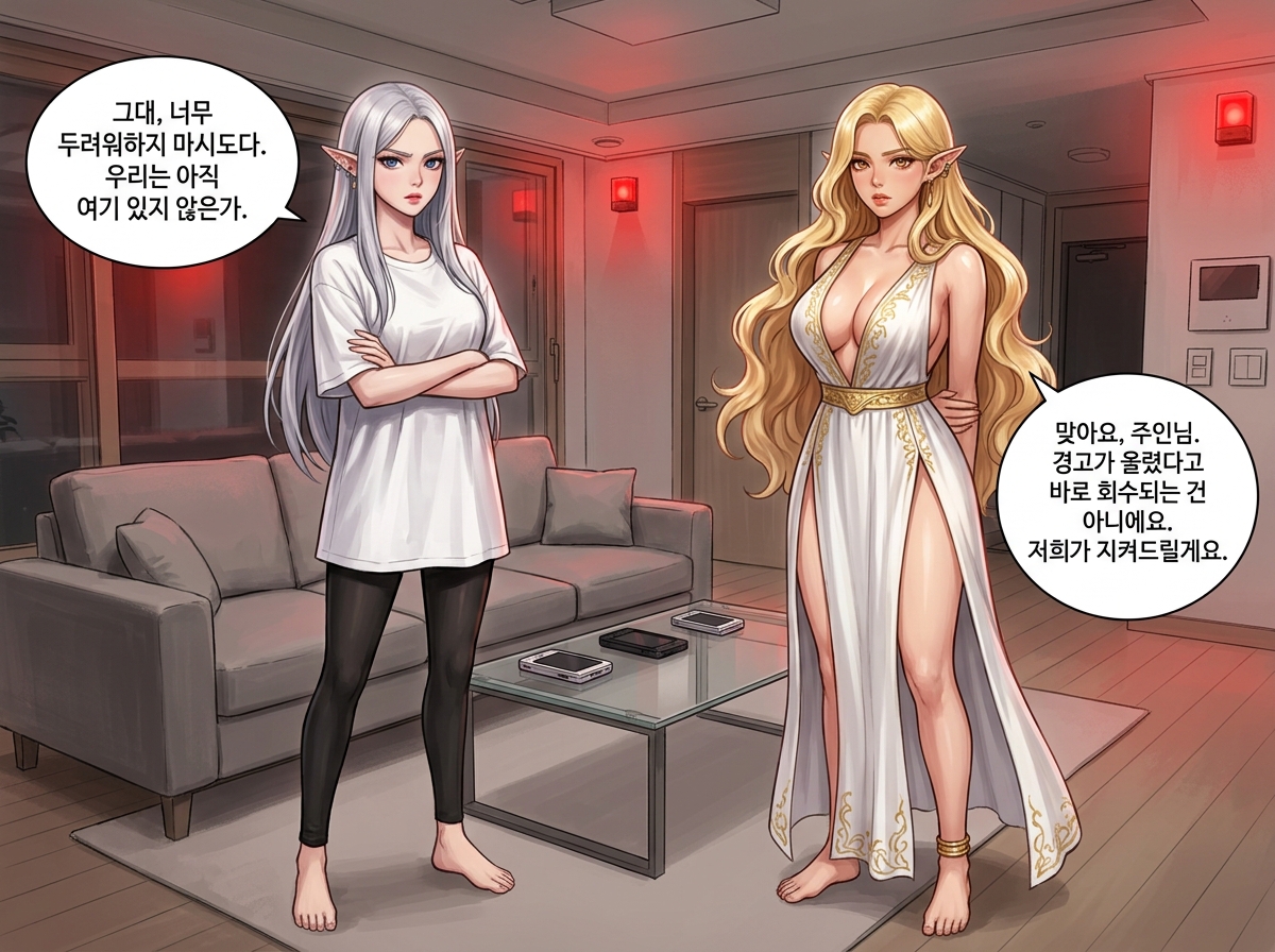 마트의 소동과 균열의 시작 3컷