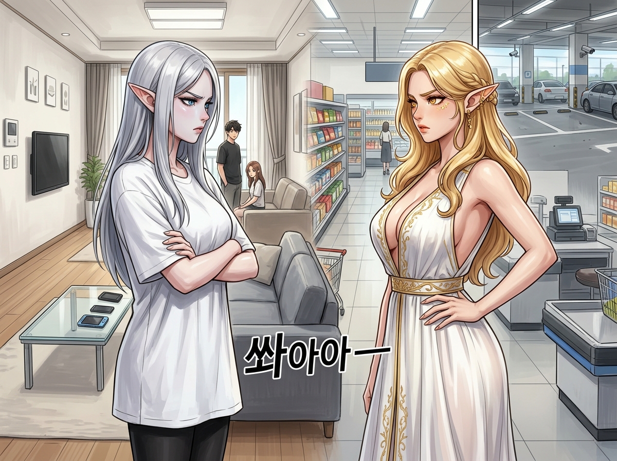 마트의 소동과 균열의 시작 6컷