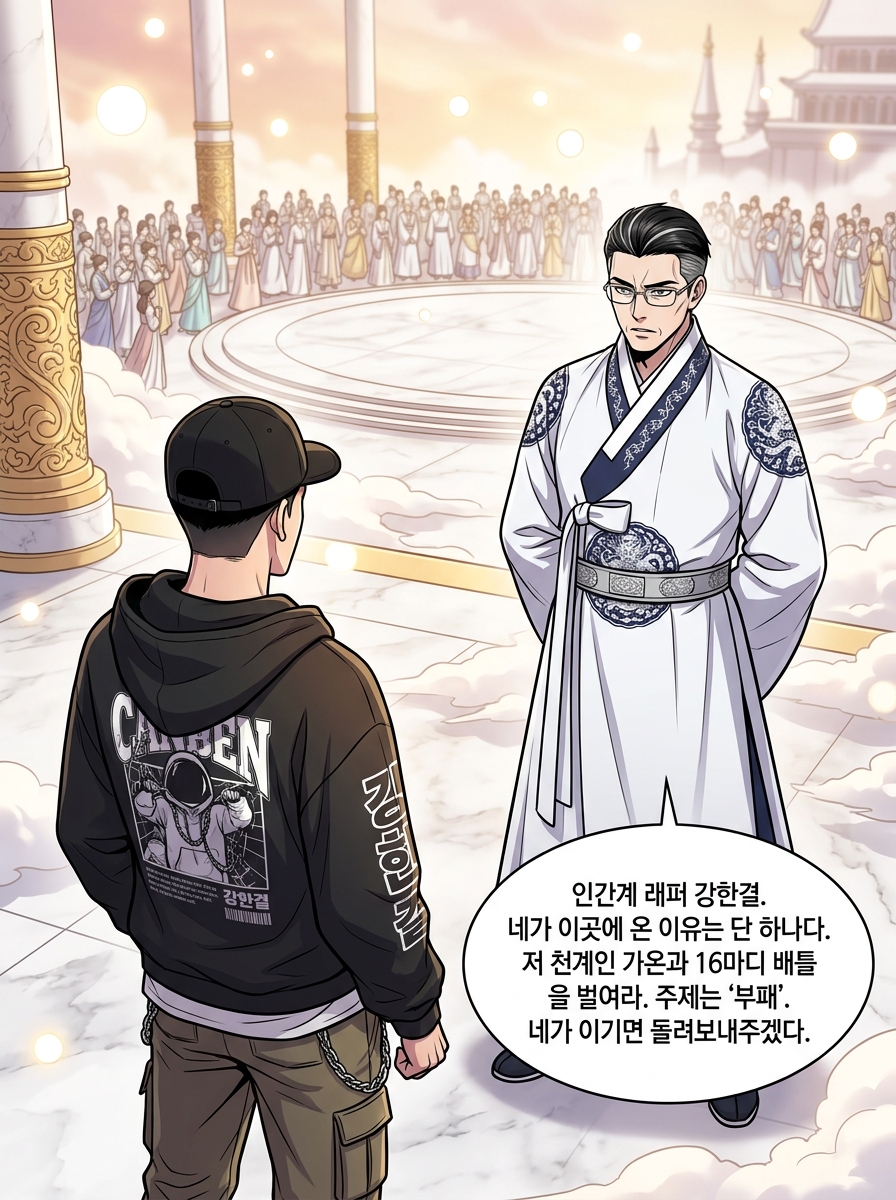 빛이 말하길, 비트가 내려왔다 10컷