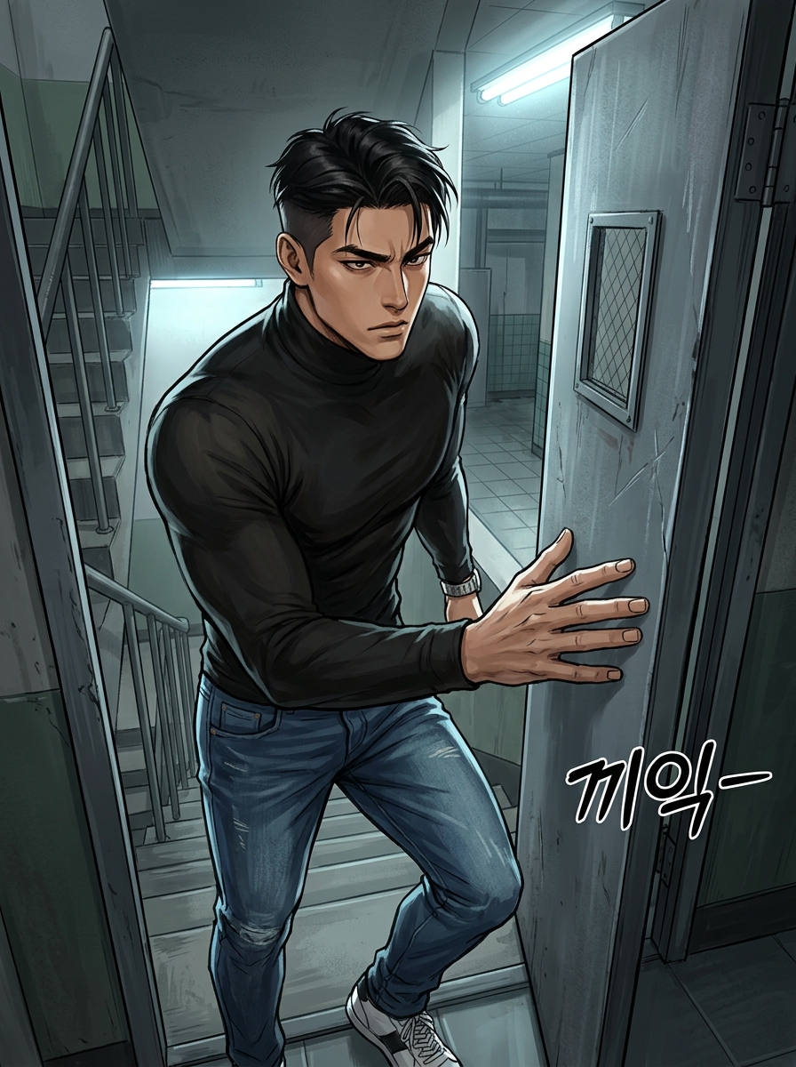 3층 취조실의 심리전 4컷