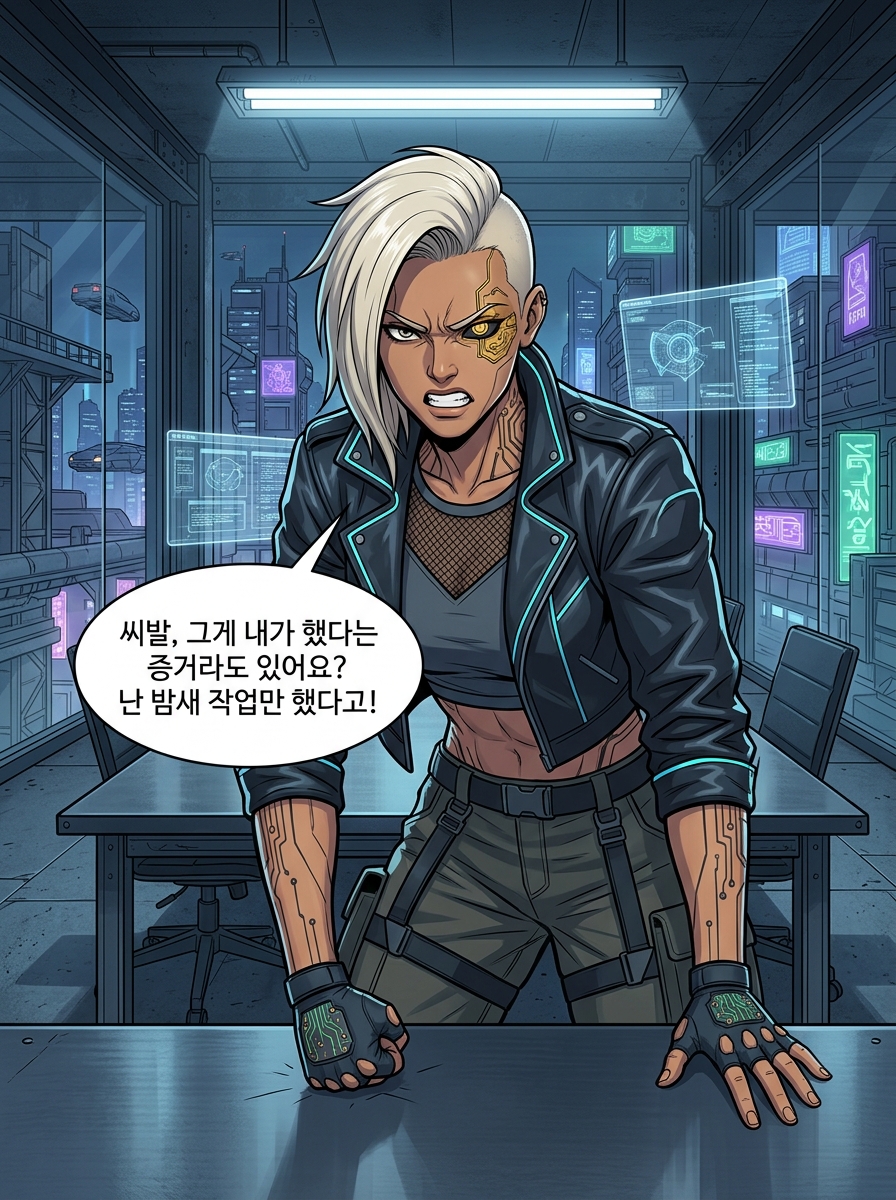 네온 아래 증명의 시간 11컷