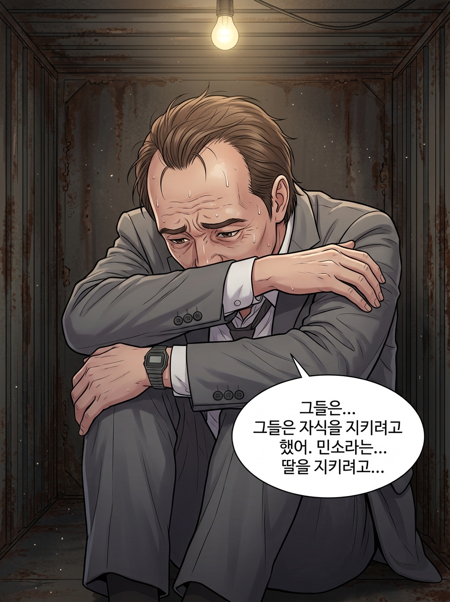 어둠 속의 23개 별 - 심판자들의 귀환 8화: 빨간 줄 - 민소의 가족 17컷
