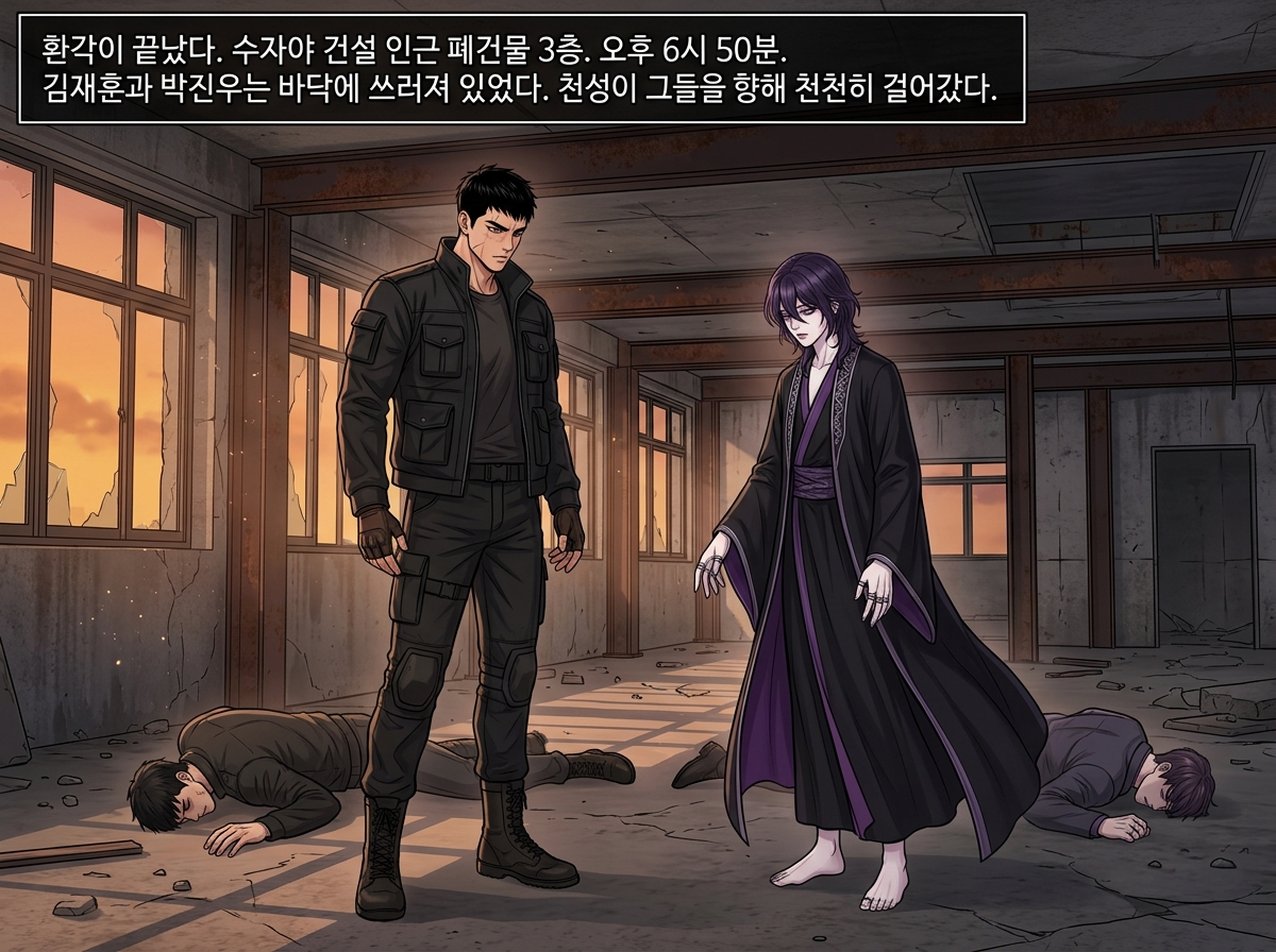 어둠 속의 23개 별 - 심판자들의 귀환 8화: 빨간 줄 - 민소의 가족 19컷