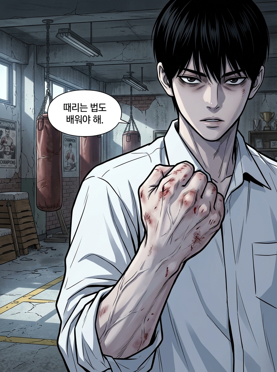 피로 배운 거리 3컷