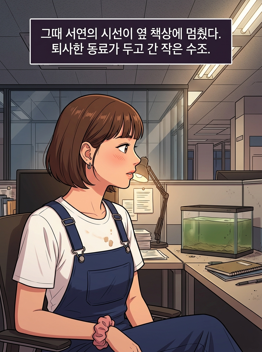 수조 너머 세계 3컷