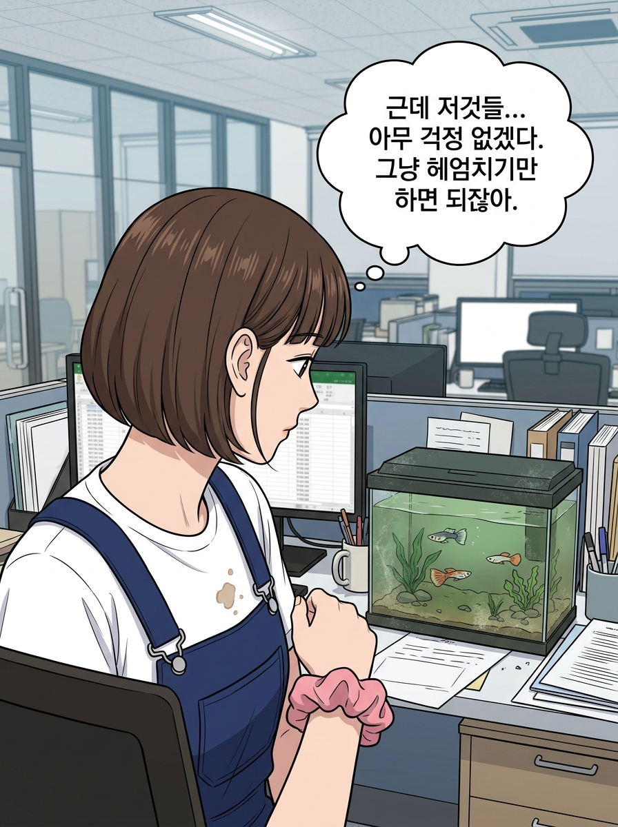 수조 너머 세계 6컷