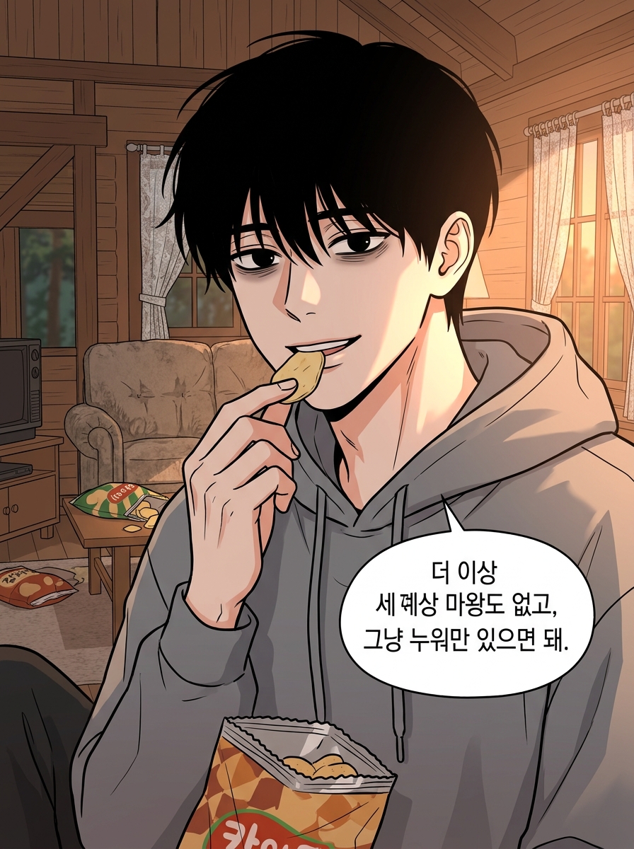 백수의 평화는 짧았다 3컷