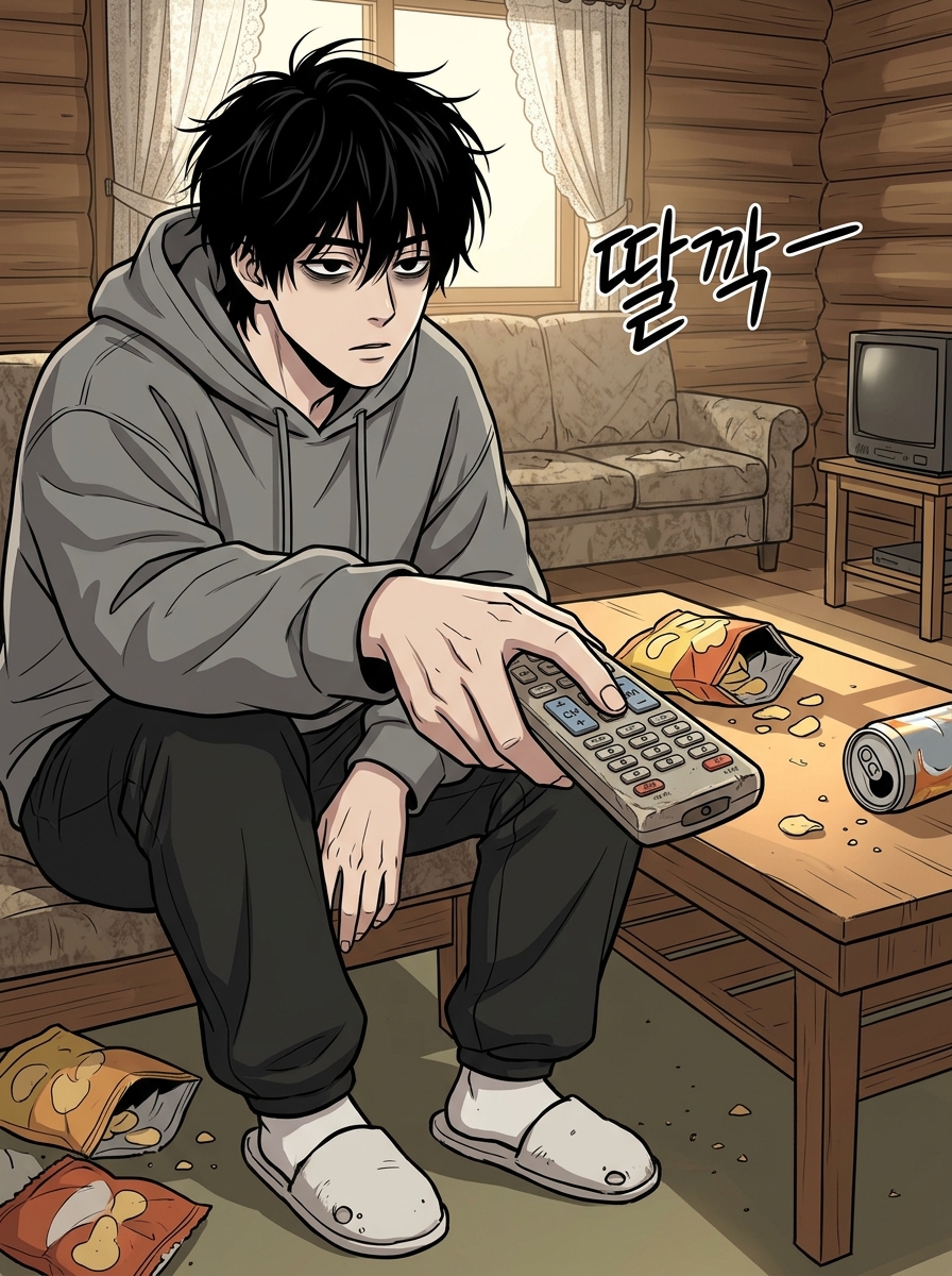 백수의 평화는 짧았다 4컷