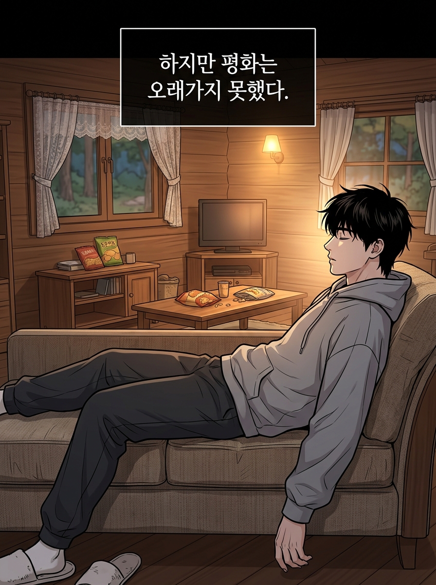 백수의 평화는 짧았다 5컷