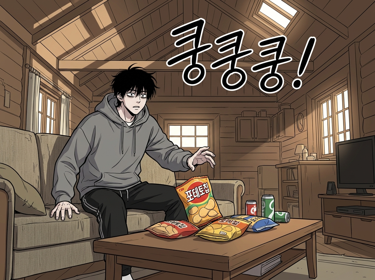 백수의 평화는 짧았다 6컷