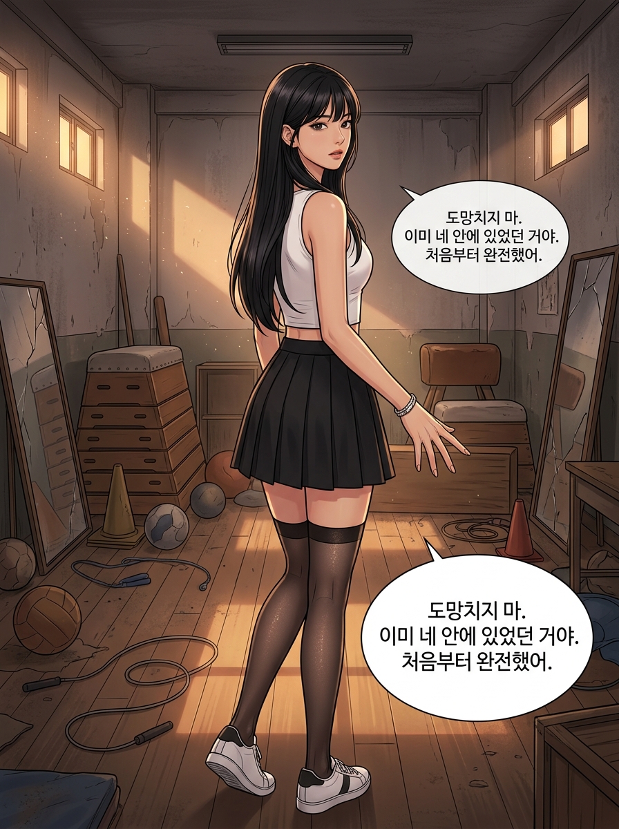 땀과 복종의 여름 - 체육창고의 각성 3컷