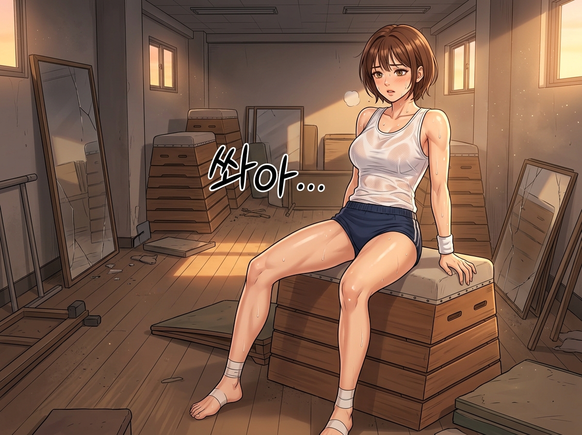 땀과 복종의 여름 - 체육창고의 각성 11컷