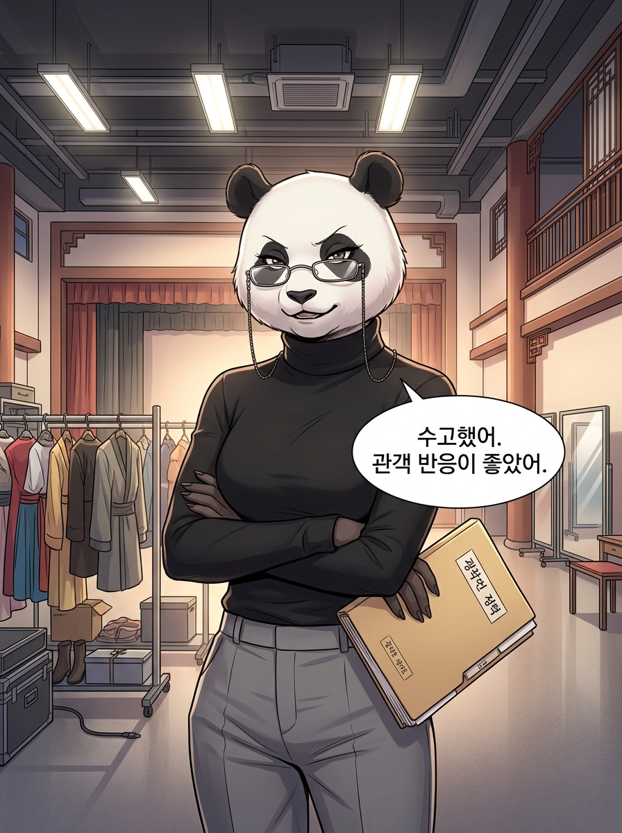 판다들의 문화 교류 프로젝트 5컷