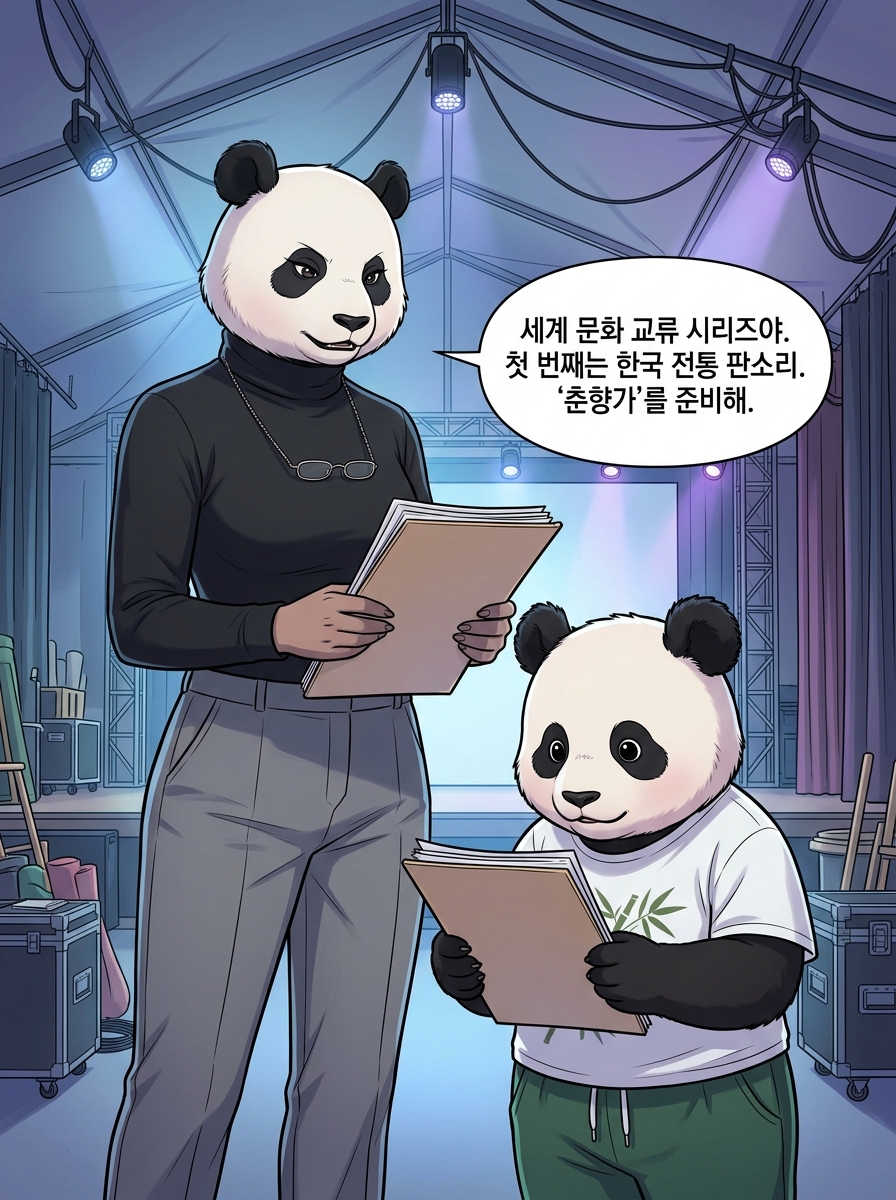 판다들의 문화 교류 프로젝트 8컷